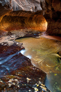 Fall time in The Subway, Zion National Park. www.JLongPhoto.com